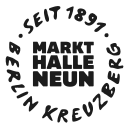 Logo reading “Markthalle Neun,” surrounded by “Seit 1891 Berlin Kreuzberg” in a circle.