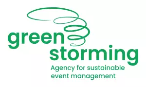 Logo greenstorming Agentur für nachhaltiges Veranstaltungsmanagement