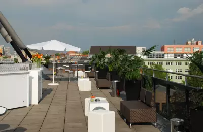 Über den Dächern Berlins - Terrasse der Eventfläche "Ausguck"