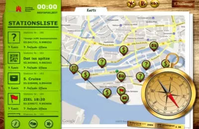 Stationsliste der iPad Ralley