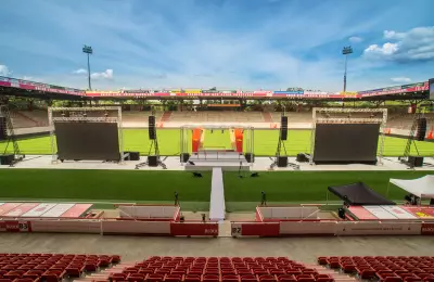 Stadioninnenraum Präsentation