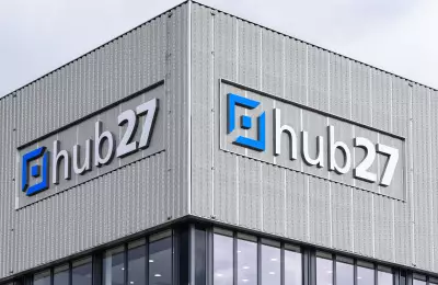 Außenansicht der Eventlocation Hub27