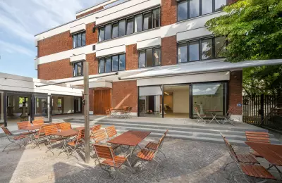 Outdoor terrace of the Tagungswerk