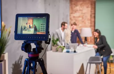 Livestream beim Streamingstudio Berlin im Spreespeicher