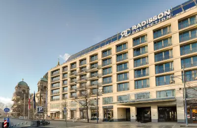 Facade of hotel