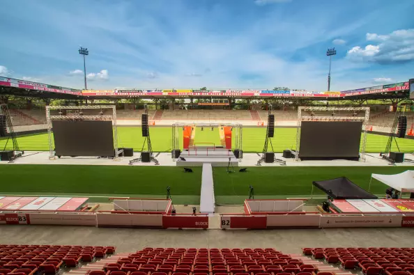 Stadium interior presentation