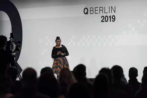 Frauenrechtlerin und Aktivistin Rosebell Kagumire auf der Q BERLIN 2019