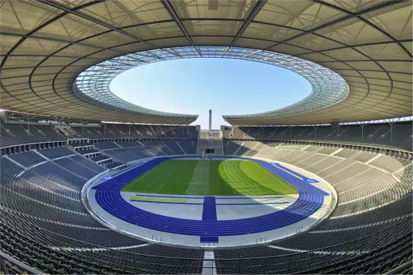 Interior view of the Olympiastadion Berlin