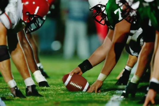 Game scene American football