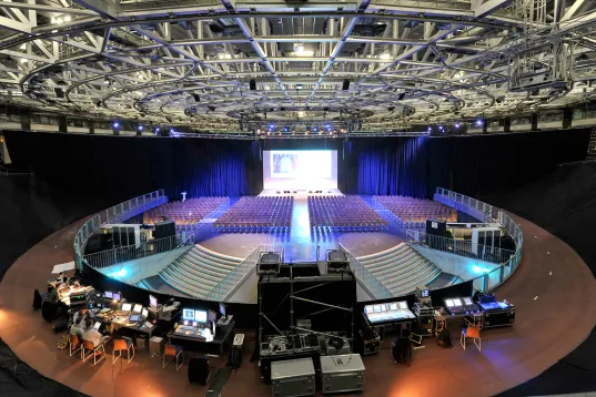 The Velodrom is one of Berlin’s largest event halls and also serves as a cycle racing track.